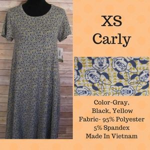 BNWT XS LuLaRoe Disney Carly Dress